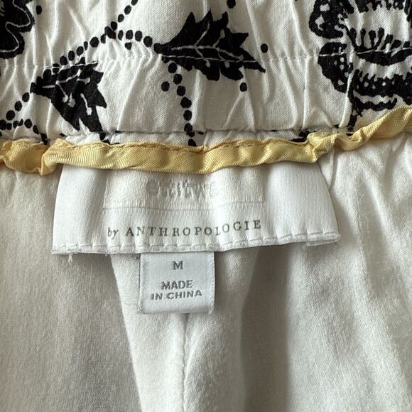 Anthropologie Ett:twa Wide Leg Black and White Cropped Trouser Pants Size Medium - Picture 5 of 8